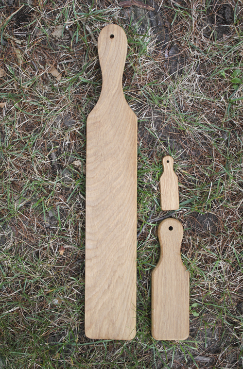 Oak Wood Straight Edge Paddles (SKU 5011402320)