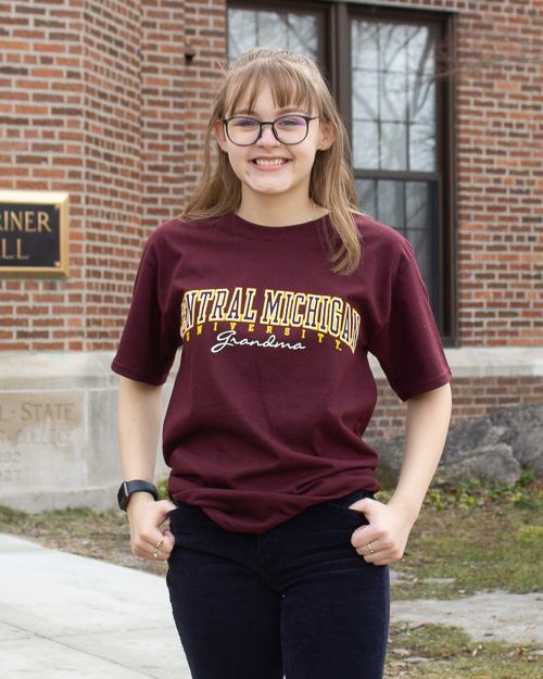 Central Michigan University Grandma Maroon T-Shirt