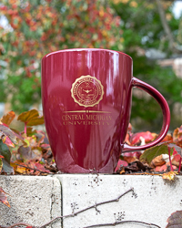 Central Michigan University Seal Maroon Luster Mug