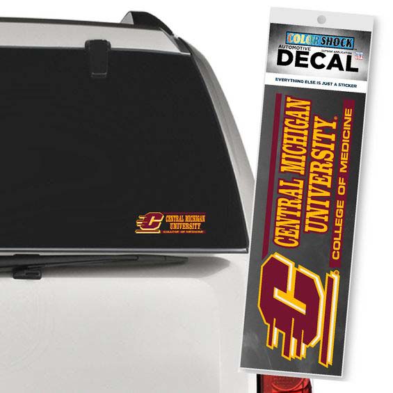 Action C Central Michigan College of Medicine Automotive Decal<br><brand>COLOR SHOCK</brand>