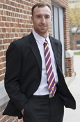 Action C Maroon & Gold Woven Necktie