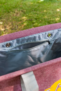 Action C Heather Maroon Canvas Picnic Caddy