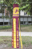 Action C Fire Up Chips Maroon & Gold Windsock