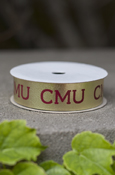 CMU Repeat Gold Satin Ribbon Roll