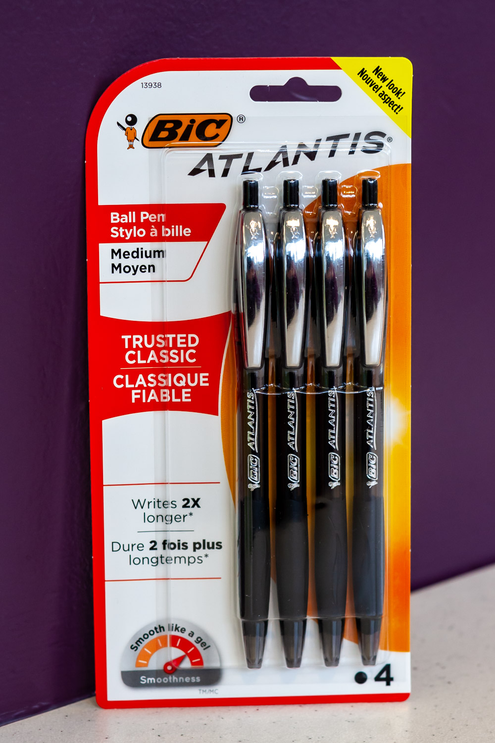 Atlantis Original Retractable Ball Point Pen (4 pk)<br><brand>BIC</brand>