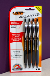 Atlantis Original Retractable Ball Point Pen (4 pk)