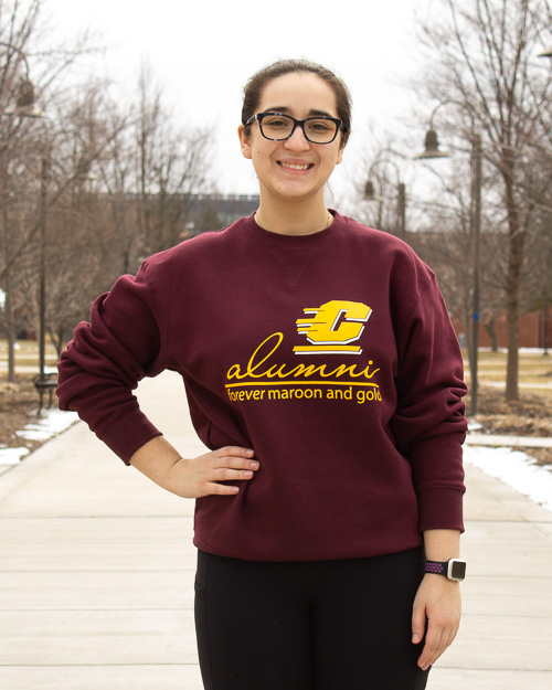 Action C Alumni Forever Maroon and Gold Crewneck Sweatshirt