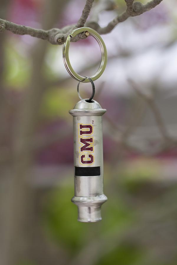 CMU Vintage Whistle Key Chain