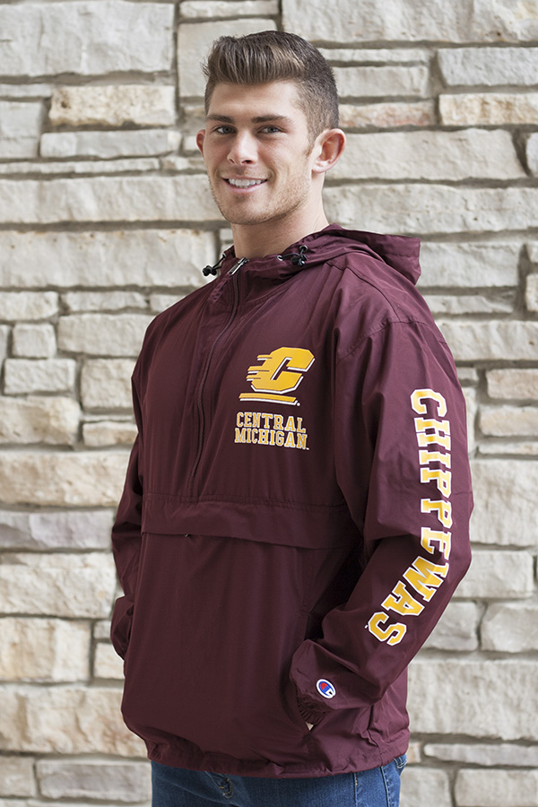 Action C Central Michigan Chippewas Maroon Packable Jacket (SKU 5036082653)