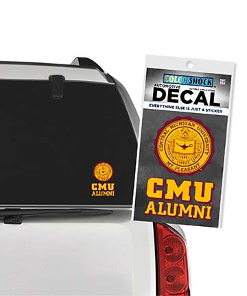 Seal CMU Alumni Automotive Decal<br><brand>COLOR SHOCK</brand>