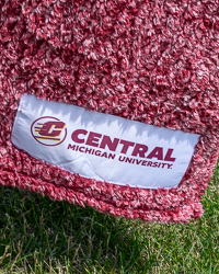 Action C Central Michigan Sherpa Fleece Blanket
