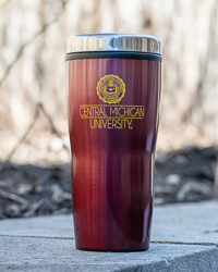Seal Central Michigan 16 oz. Maroon Travel Tumbler