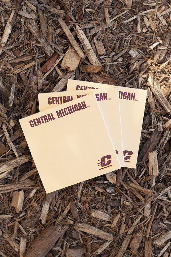 Central Michigan Action C Sticky Note Pads (3 pk) (SKU 5039043472)