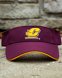 Action C CMU Chippewas Maroon Visor