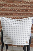 CMU Gray Buffalo Plaid Micro Boa Sherpa Blanket