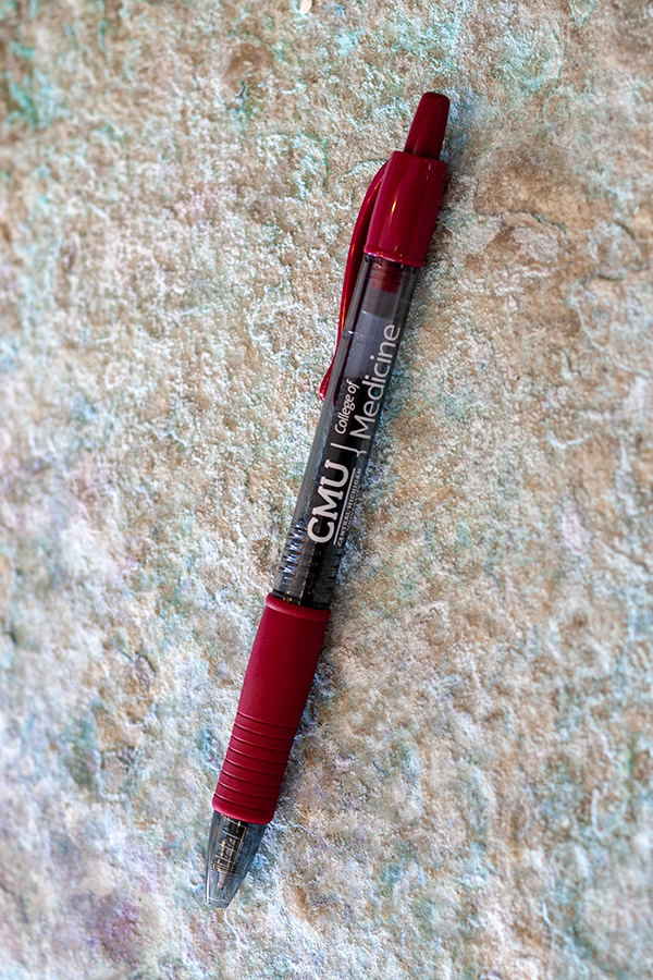 CMED Maroon Ink Click Pen<br><brand>PILOT</brand> (SKU 5042517458)