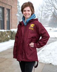 Central Michigan Action C Women's Maroon Stadium Jacket