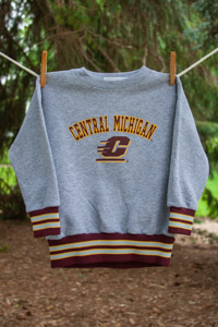 Central Michigan Action C Gray Youth Sweatshirt