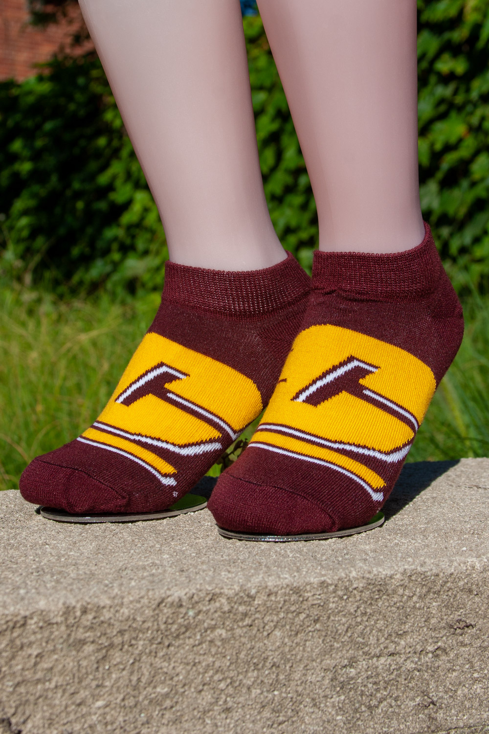 Maroon Flying C Ankle Socks The CMU Bookstore