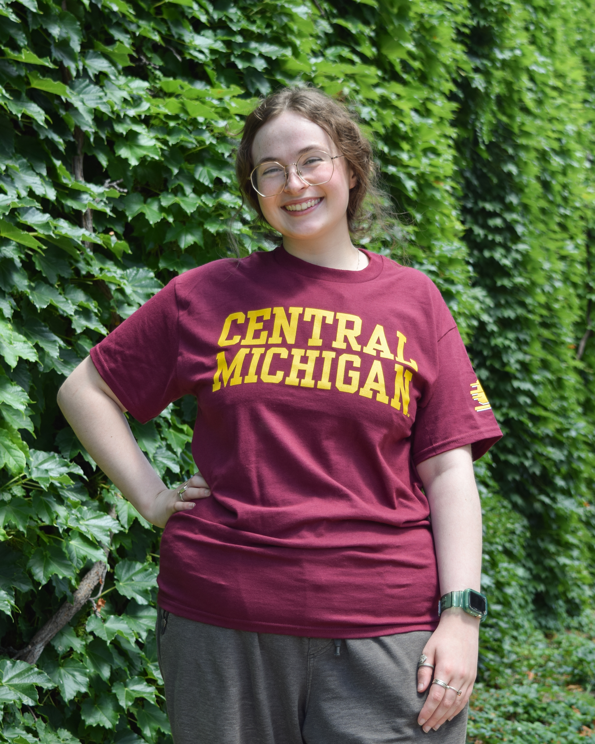 Central Michigan Action C Maroon T-Shirt