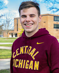 Central Michigan Maroon Club Fleece Pullover Hoodie