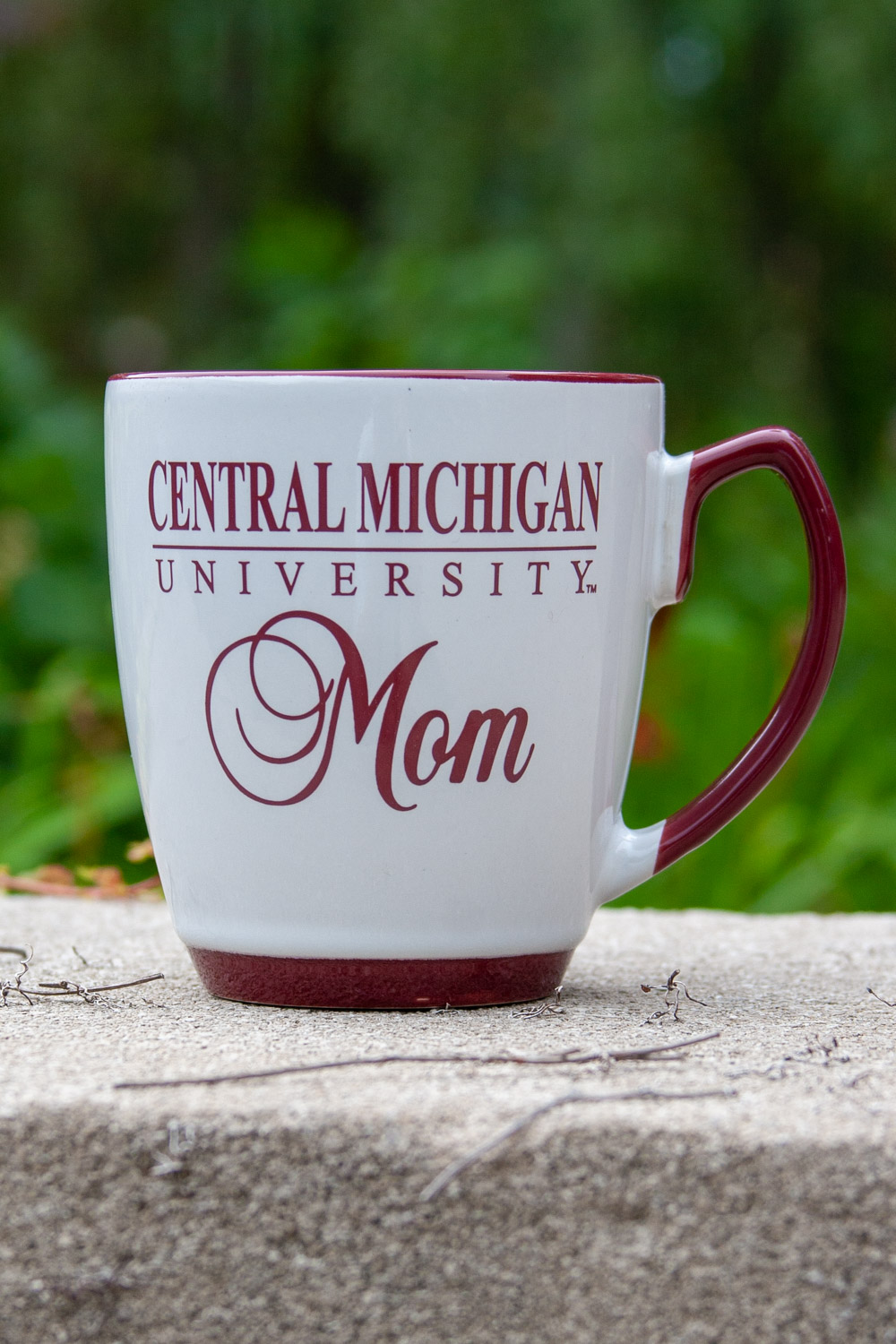 Central Michigan Mom Maroon & White Bistro Mug<br><brand></brand>
