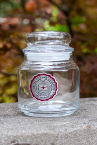 Central Michigan University Seal Glass Candy Jar<br><brand></brand>