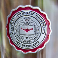 Central Michigan University Seal Pilsner Glass