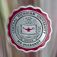 Central Michigan University Seal Pint Glass