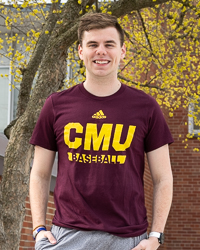 CMU Baseball Maroon Sports Amplifier T-Shirt
