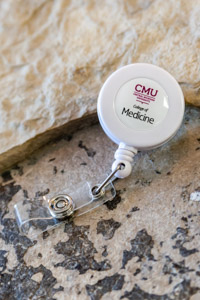 CMU College of Medicine Retractable ID Badge Holder<br><brand></brand>