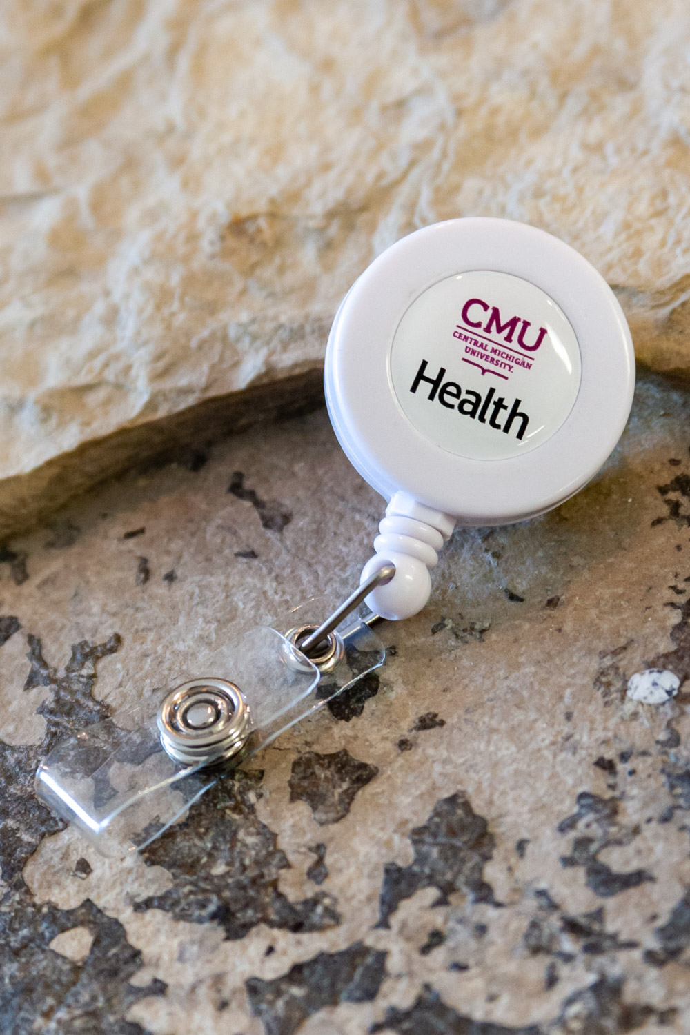 CMU Health Retractable ID Badge Holder<br><brand></brand>