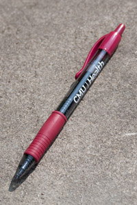 CMU Health Maroon Ink Click Pen