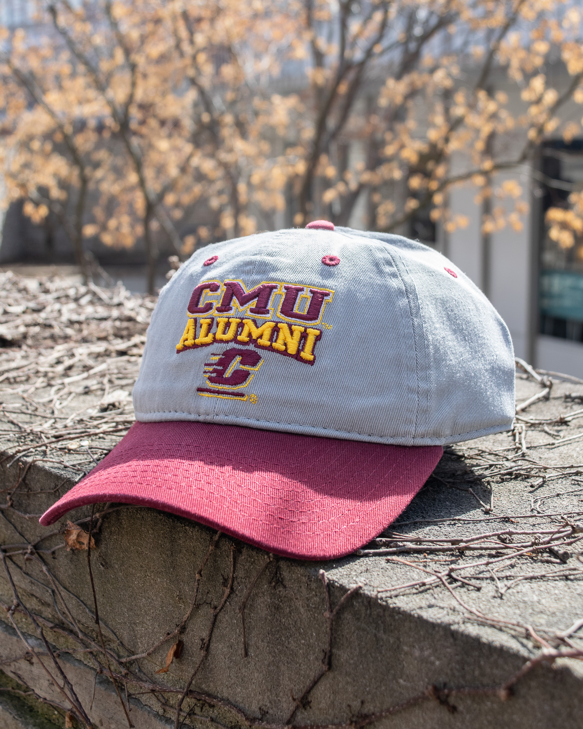 CMU Alumni Action C Gray & Maroon Classic Twill Hat (SKU 5044963728)