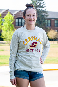 ProSphere Central Michigan University Girls Performance T-Shirt Heather ProSphere Central Michigan University Girls Performance T-Shirt Heather