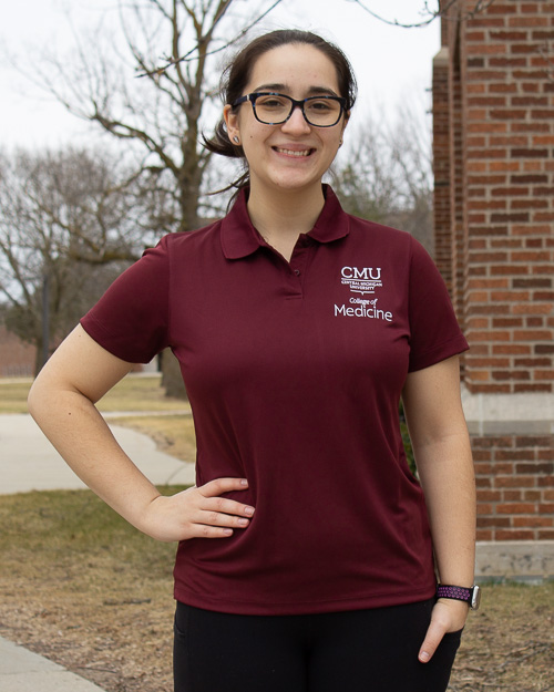 CMU College of Medicine Maroon Omega Tech Women's Polo<br><small>VANSPORT</small>