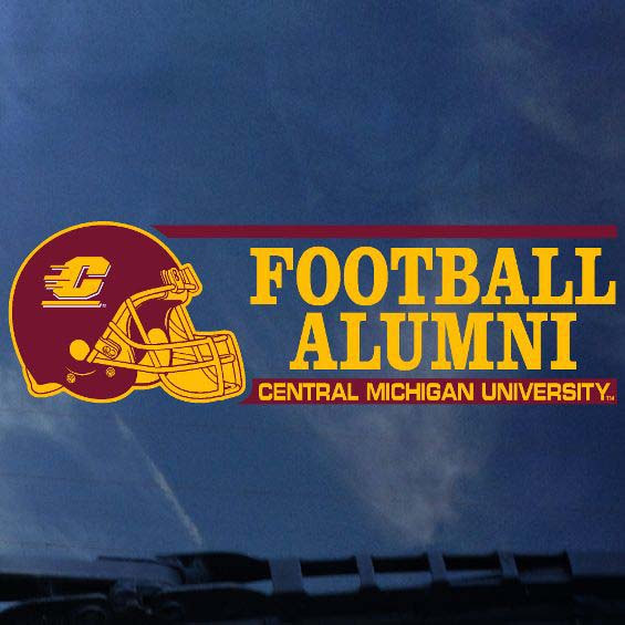 Central Michigan University Football Alumni Automotive Decal