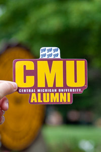Central Michigan University Alumni Maroon & Gold Sticker<br><small>BLUE 84</small>