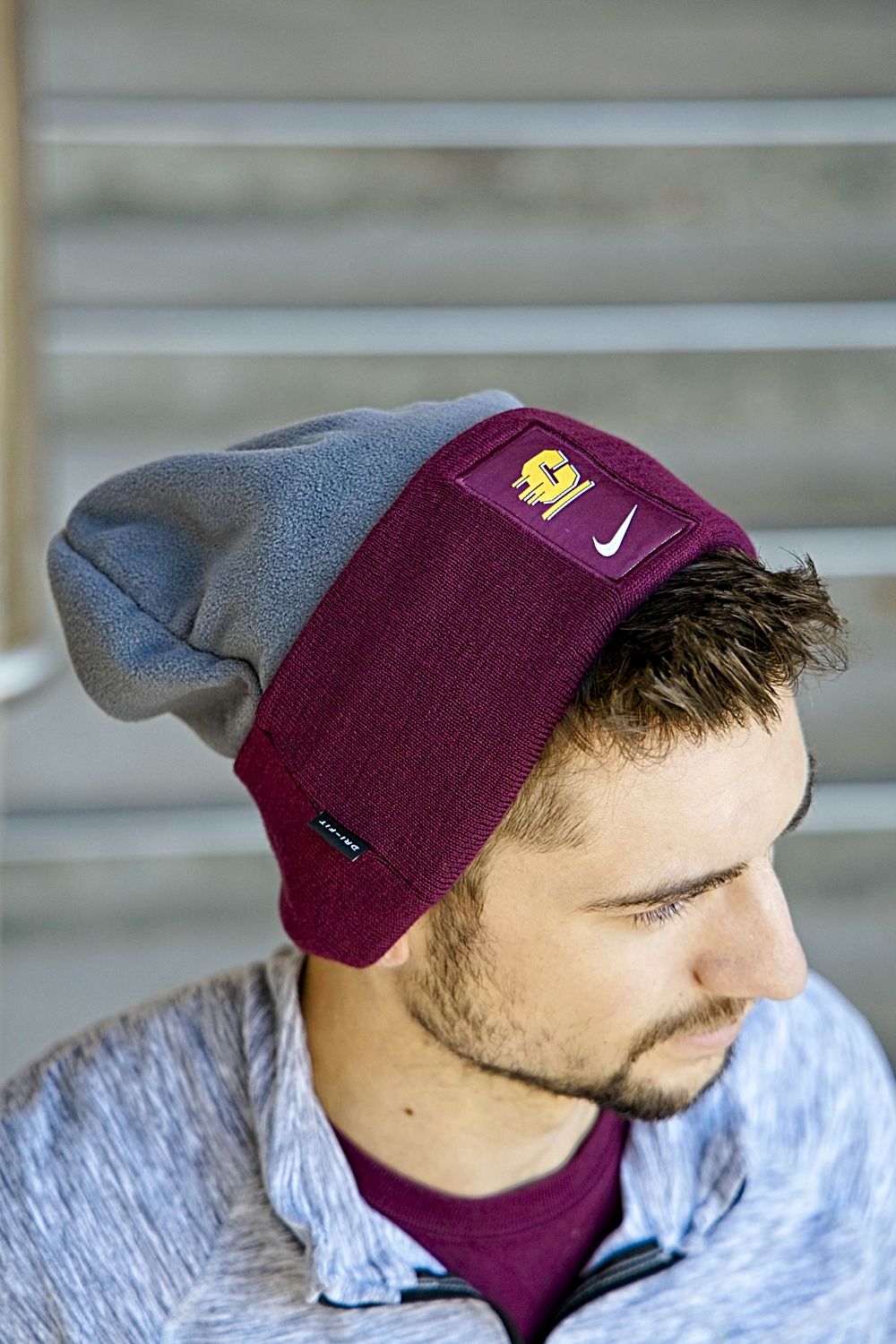 maroon nike beanie