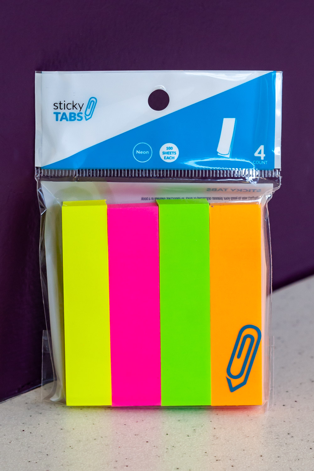 Assorted Neon Sticky Tabs<br><brand></brand>