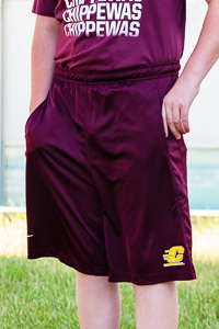 Action C Maroon Youth Athletic Shorts