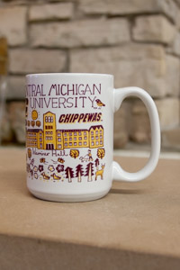 Julia Gash White CMU 15 oz. Grande Ceramic Mug