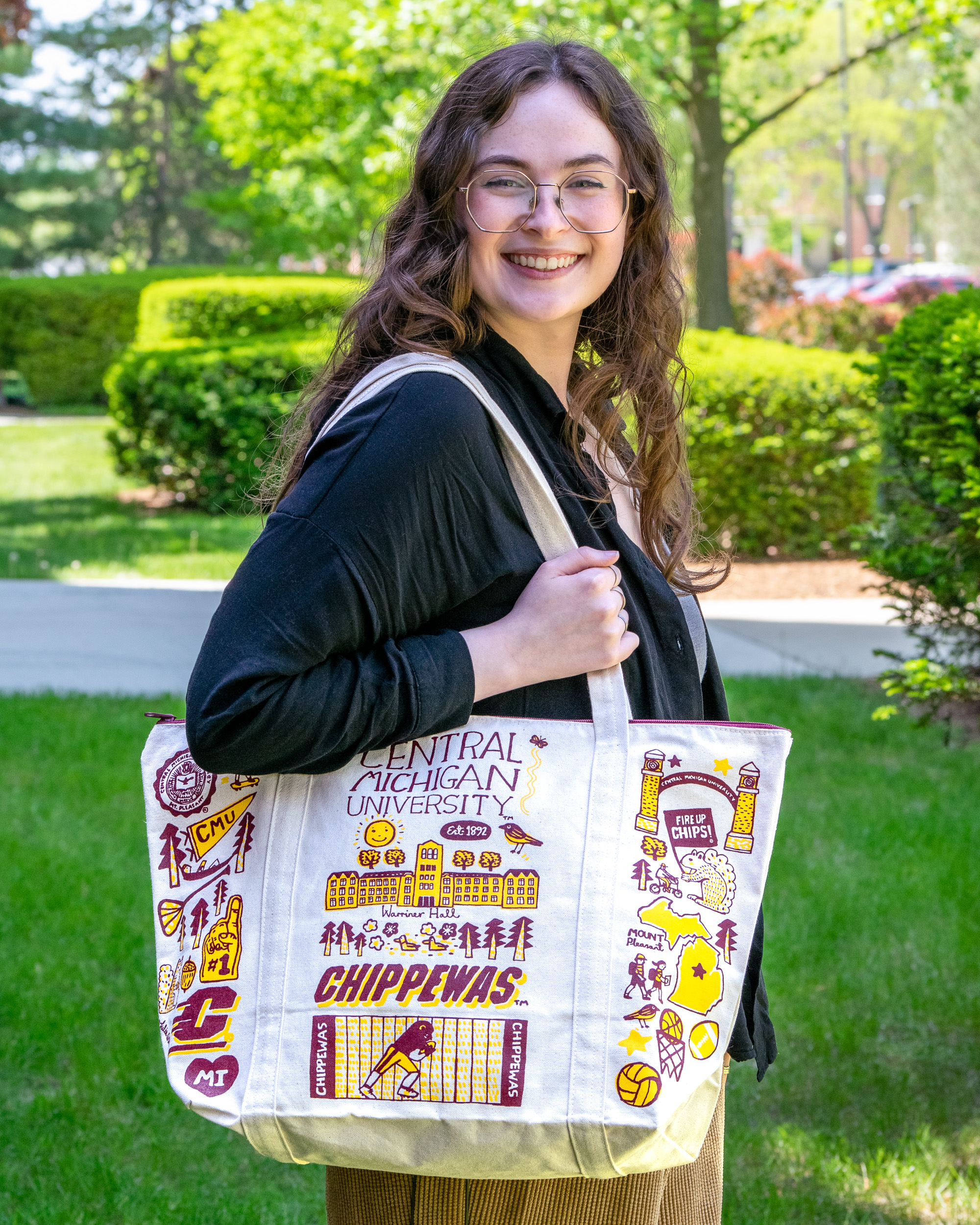 Julia Gash CMU Natural Canvas Weekend Bag
