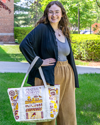 Julia Gash CMU Natural Canvas Weekend Bag