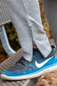 Central Michigan Graphite Gray Pro-Weave Zip-Bottom Sweatpants<br><brand>MV Sport</brand>