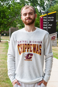 Central Michigan Chippewas Gray Gameday Thermal Long Sleeve<br><brand>UNDER ARMOUR</brand>