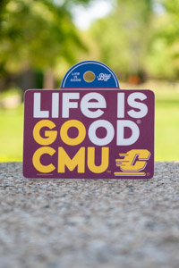 Life is Good Go CMU Action C Maroon Sticker