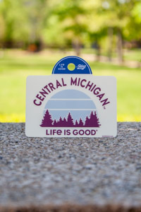 Central Michigan Life is Good Off-White Sticker