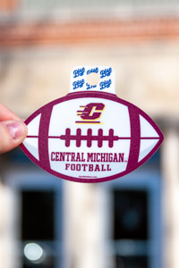 Central Michigan Football Maroon & White Sticker