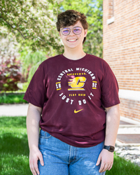 CMU Chippewas Play Hard Maroon Core T-Shirt